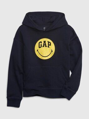 Gap × Smiley World Navy Sweatshirt S 6/7